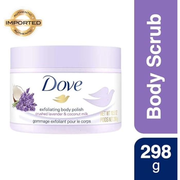 Dove Exfoliating Body Polish Crushed Lavender & Coconut Milk, 10.5 oz - Image 2